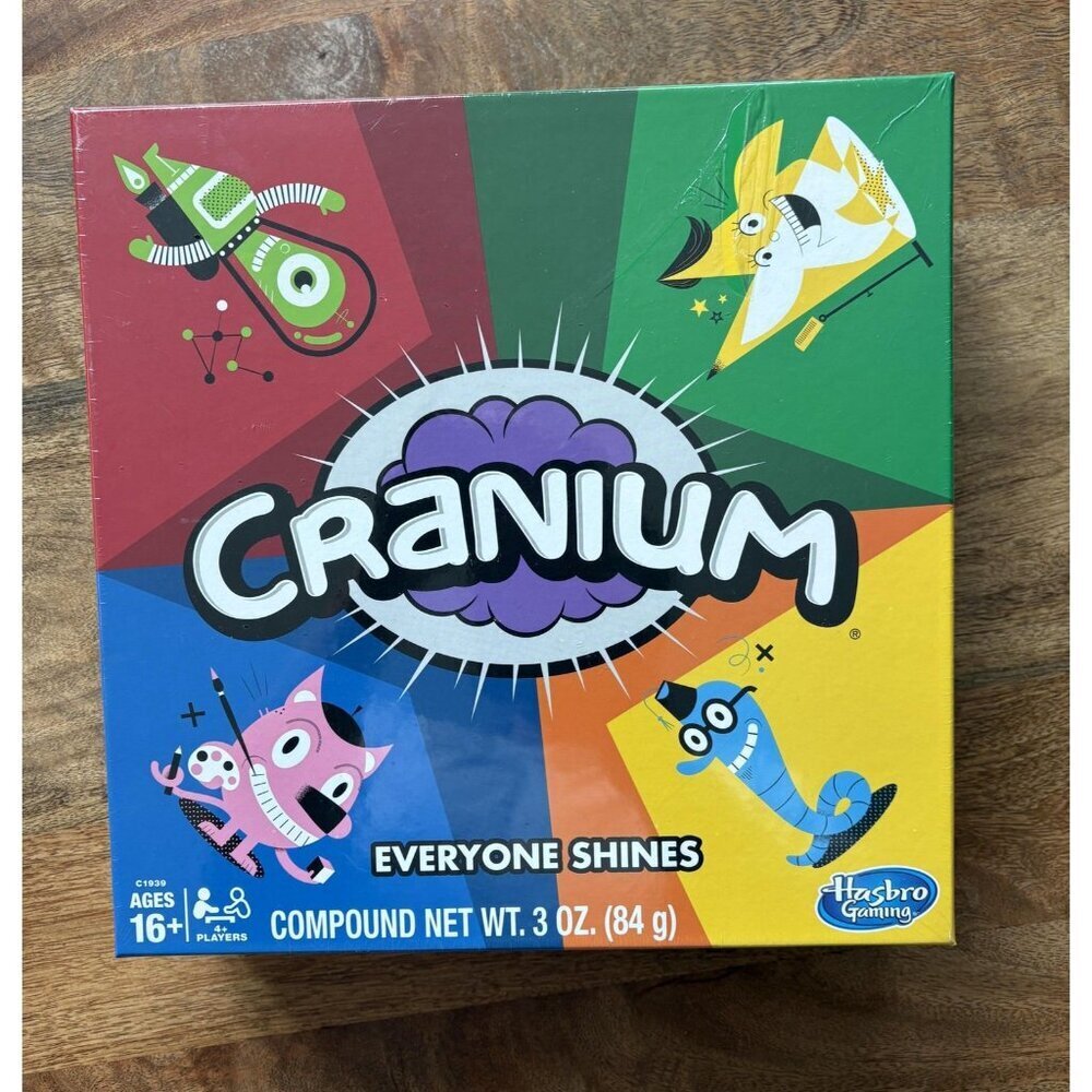 Hasbro Gaming Cranium Board Game Everyone Shines 600 Cards Ages 16+ Sealed Party